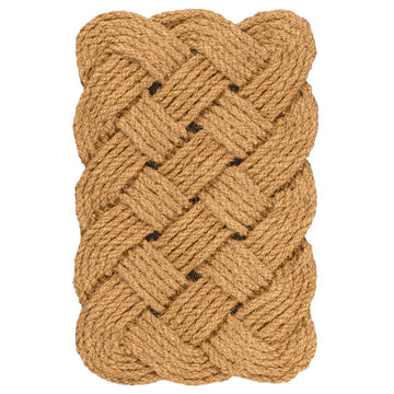 Maeve Classic Coastal Scalloped Basketweave Coir Mat